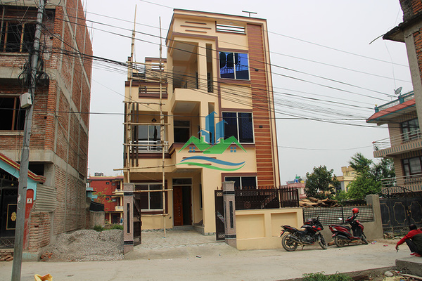 2.5 Storey House For Sale at Sanagaun, Tikathali with 1 crore Banking facility